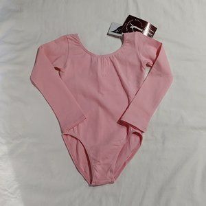 PrimaSoft Light Pink 3/4 Sleeve Leotard Child 8-10